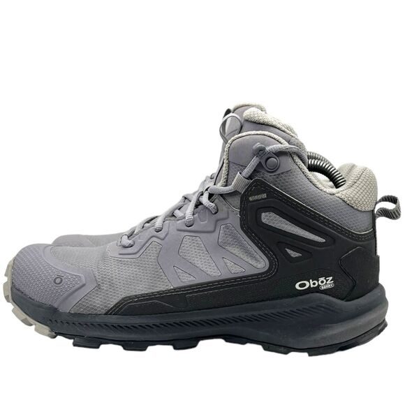 Oboz Boots Women Size 8 Katabatic Mid BDry Waterproof Hiking Trails Drizzle - Picture 3 of 7